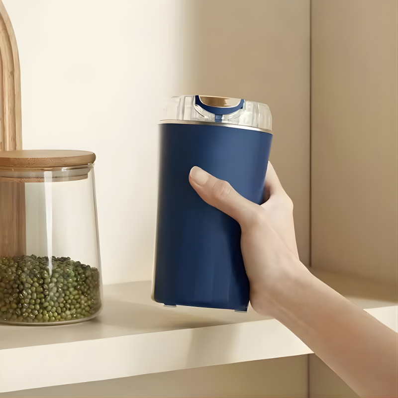 Electric Mini Grinder with Stainless Steel Blades, 50–60g Capacity