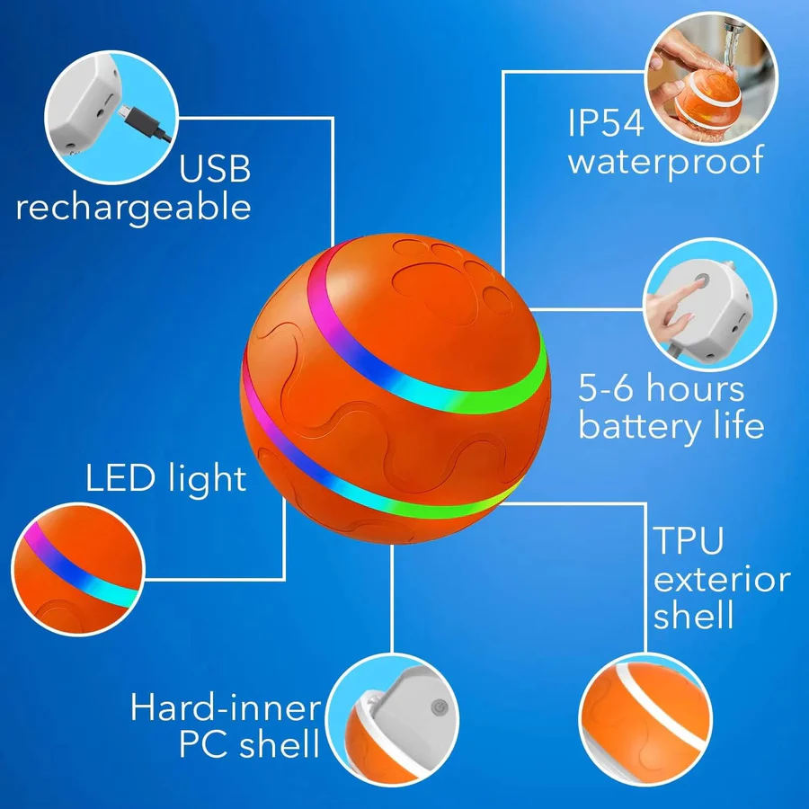 Interactive Dog and Cat Ball Toy
