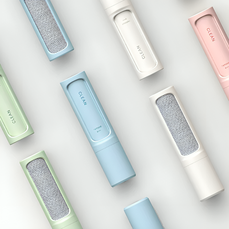 Reusable Lint Roller with Inbuilt Pet Hair Remover Brush