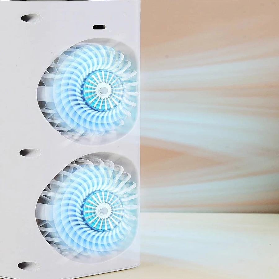 Mini Portable Air Conditioner Desk Fan with Spray Cooling