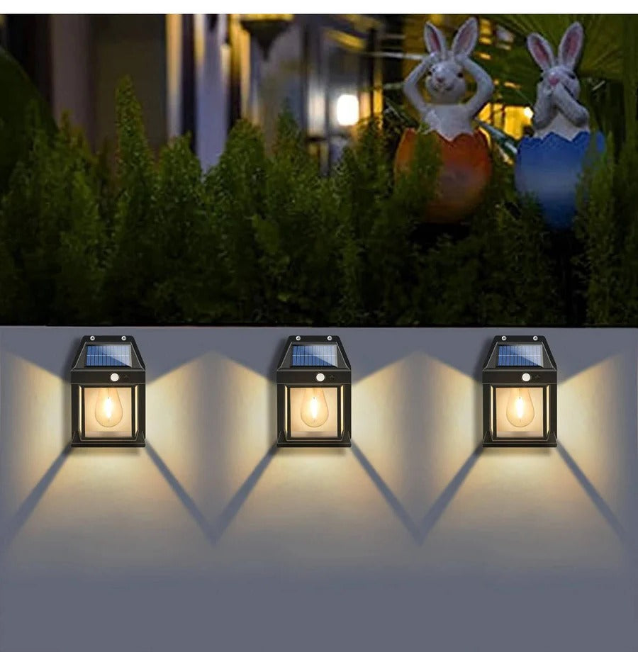 Solar Wall Lamp Outdoor, Set of 2
