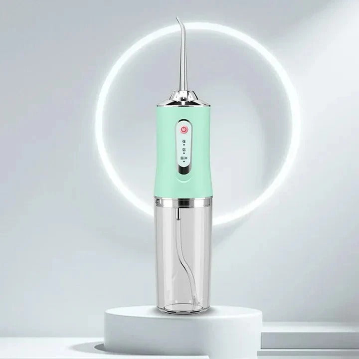 Rechargeable Water Flosser with Replaceable Nozzles