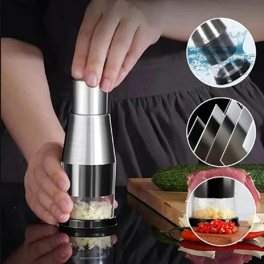 Manual Stainless Steel Food Chopper for Easy Meal Prep
