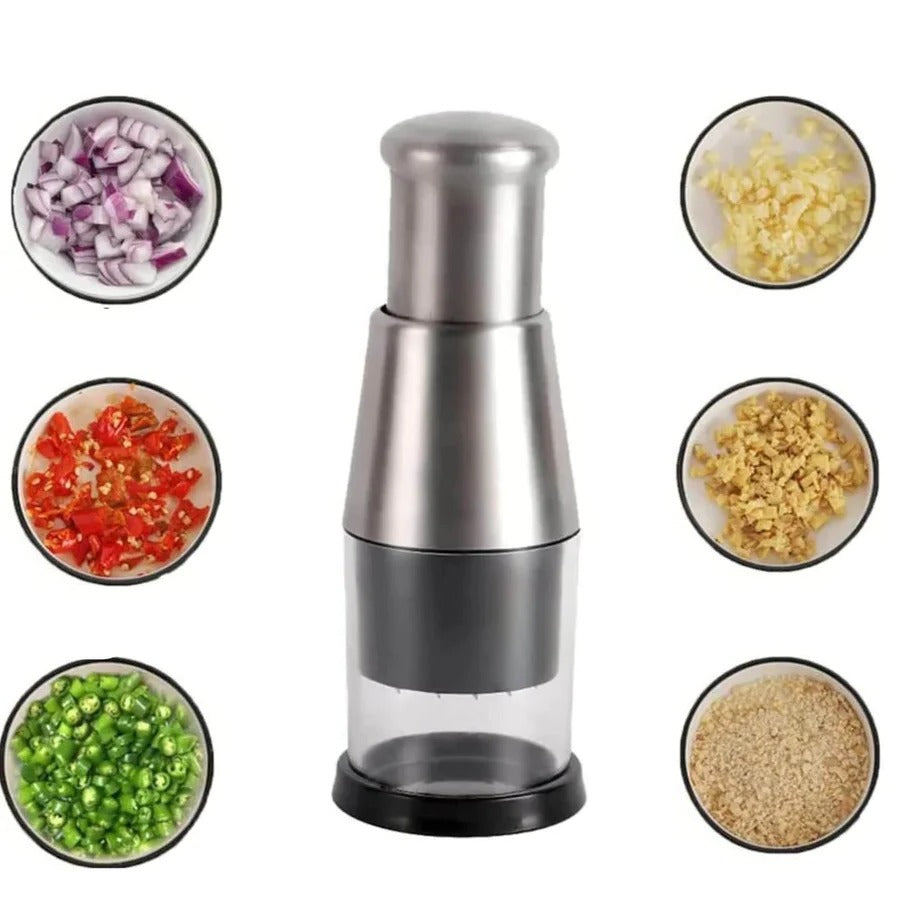 Manual Stainless Steel Food Chopper for Easy Meal Prep
