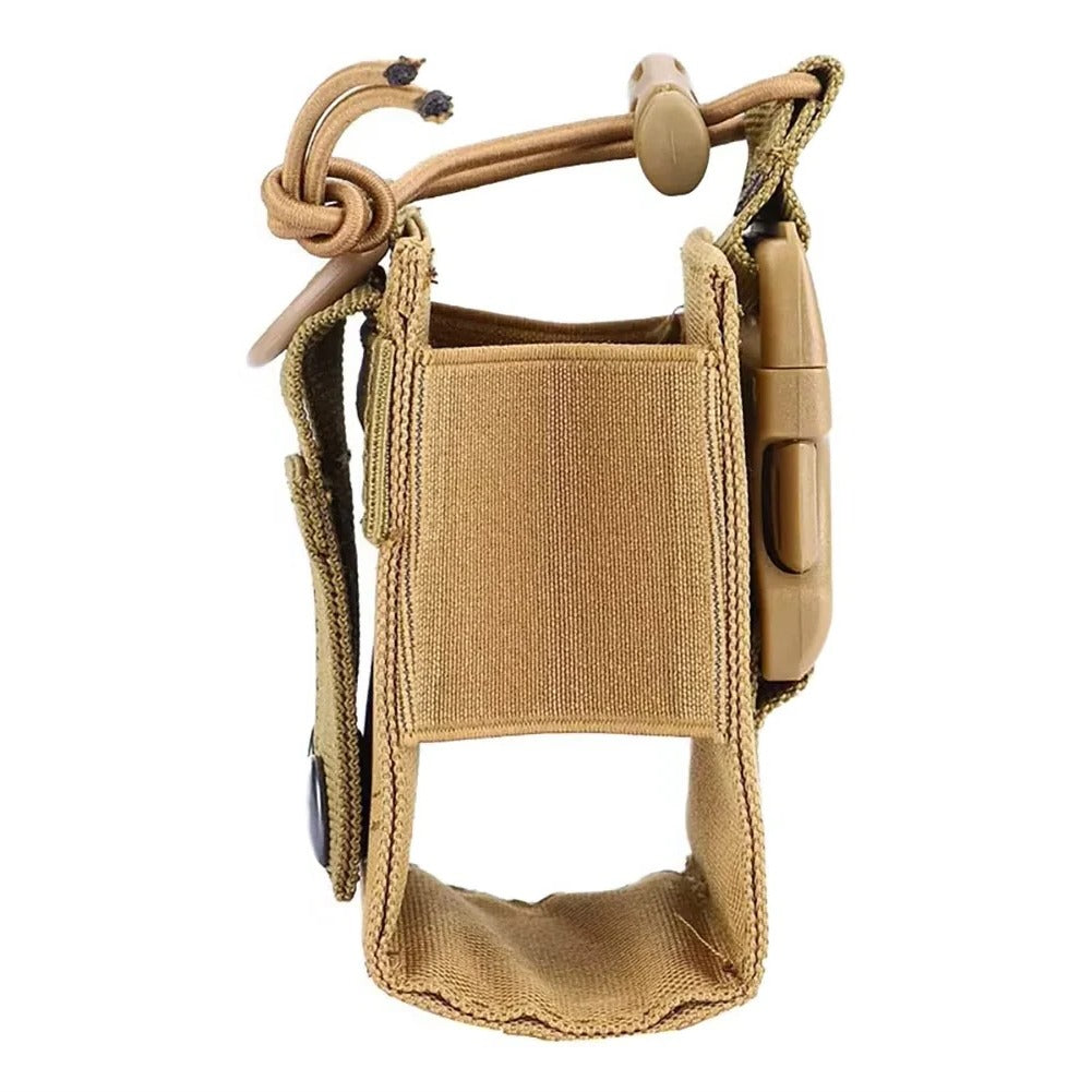Durable 600D MOLLE Radio Holder Tactical Waist Carry Walkie Talkie Pouch