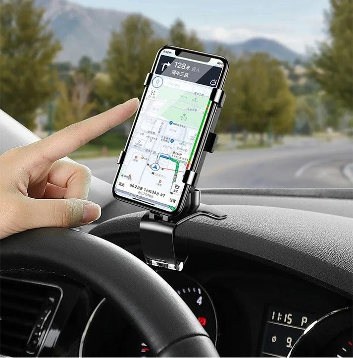 360° Adjustable Car Phone Holder – Hands-Free Mount