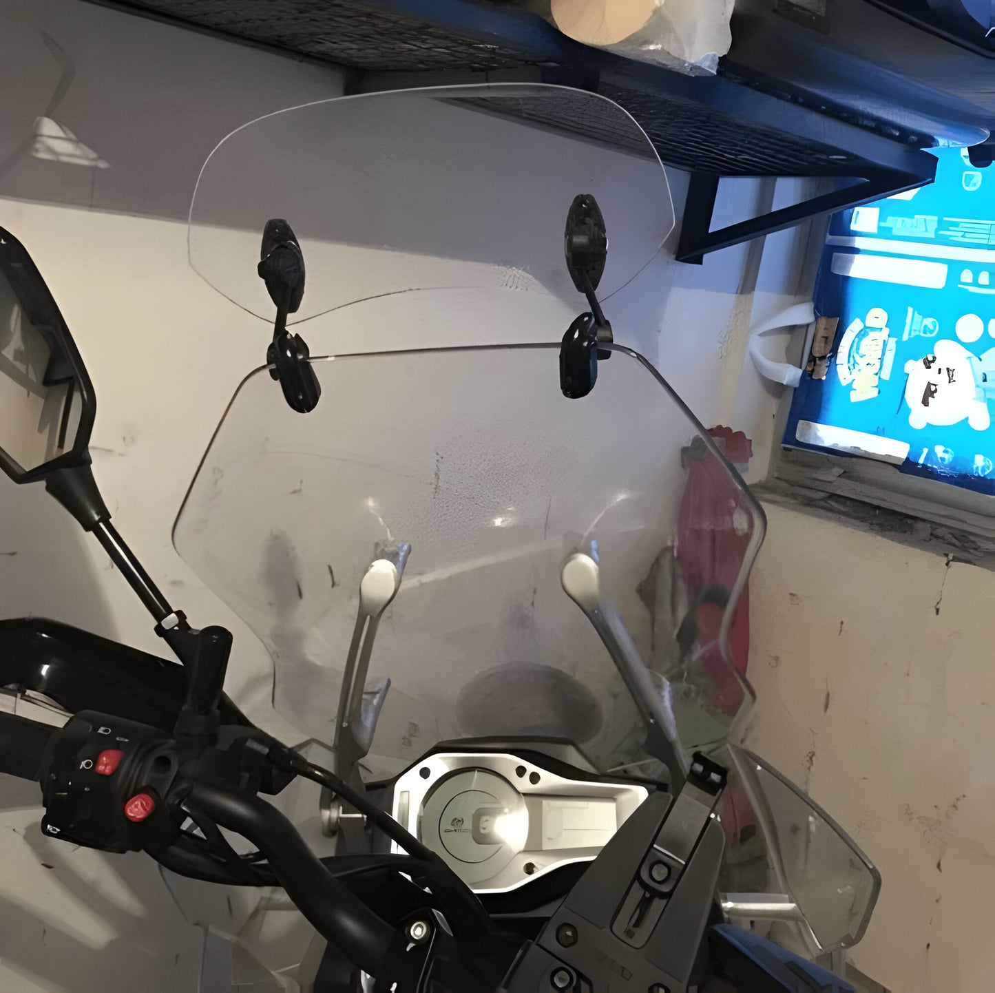 Adjustable Touring Windshield Extension for Motorcycles