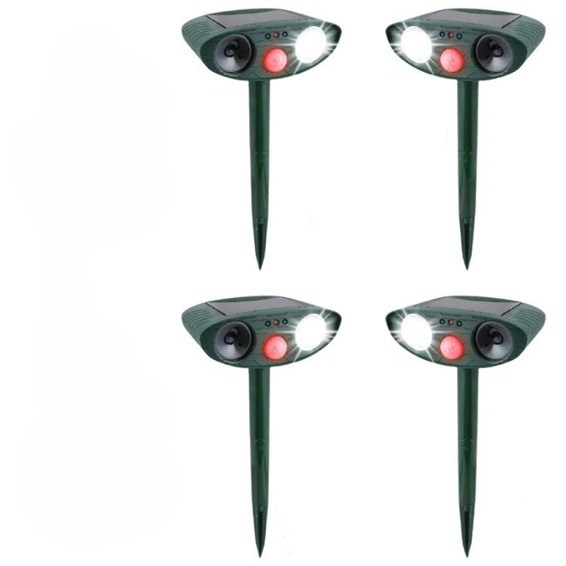 Ultrasonic Deer Repeller, Pack of 4 Solar Powered Repellers