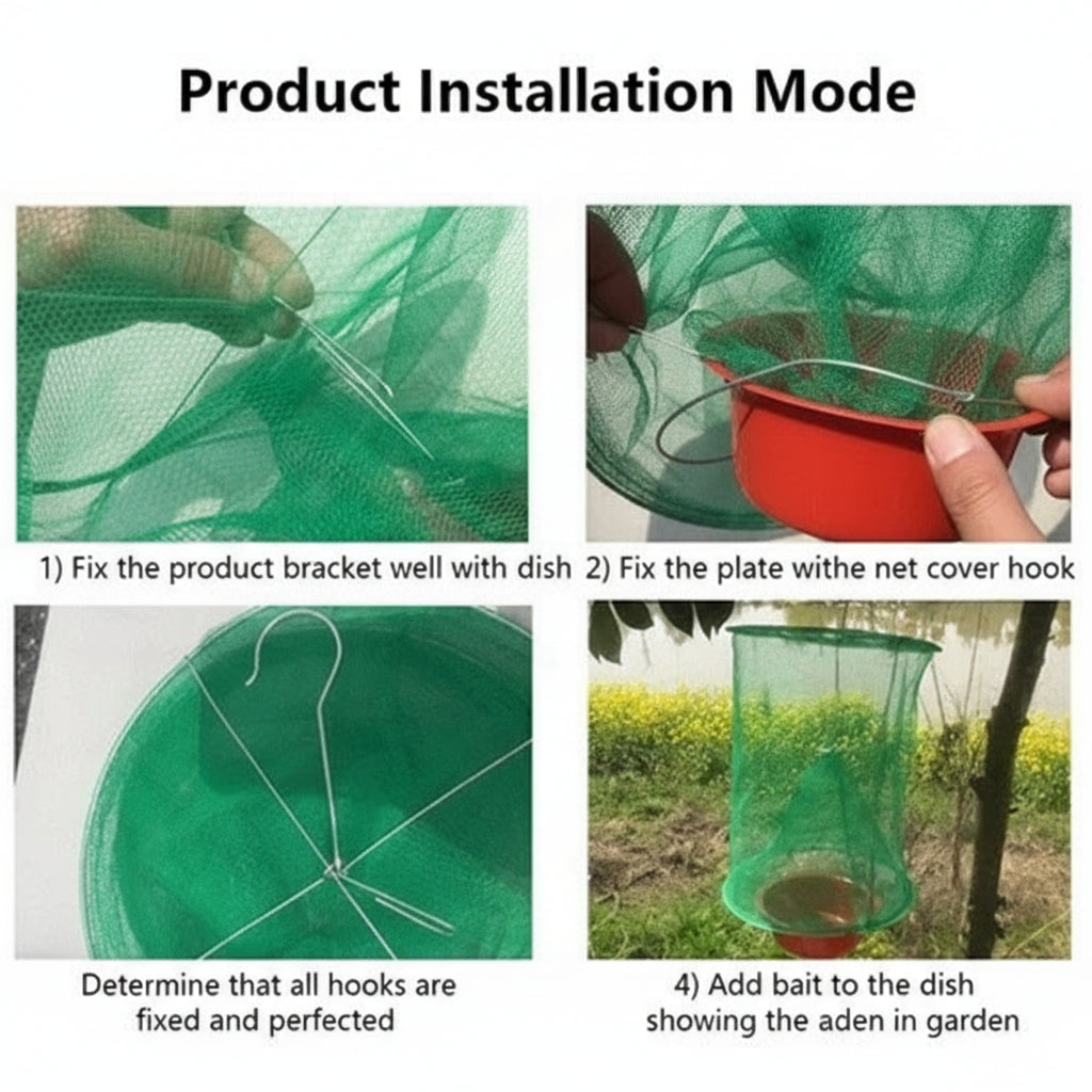 Reusable Fly Trap For Barn And Ranch Use