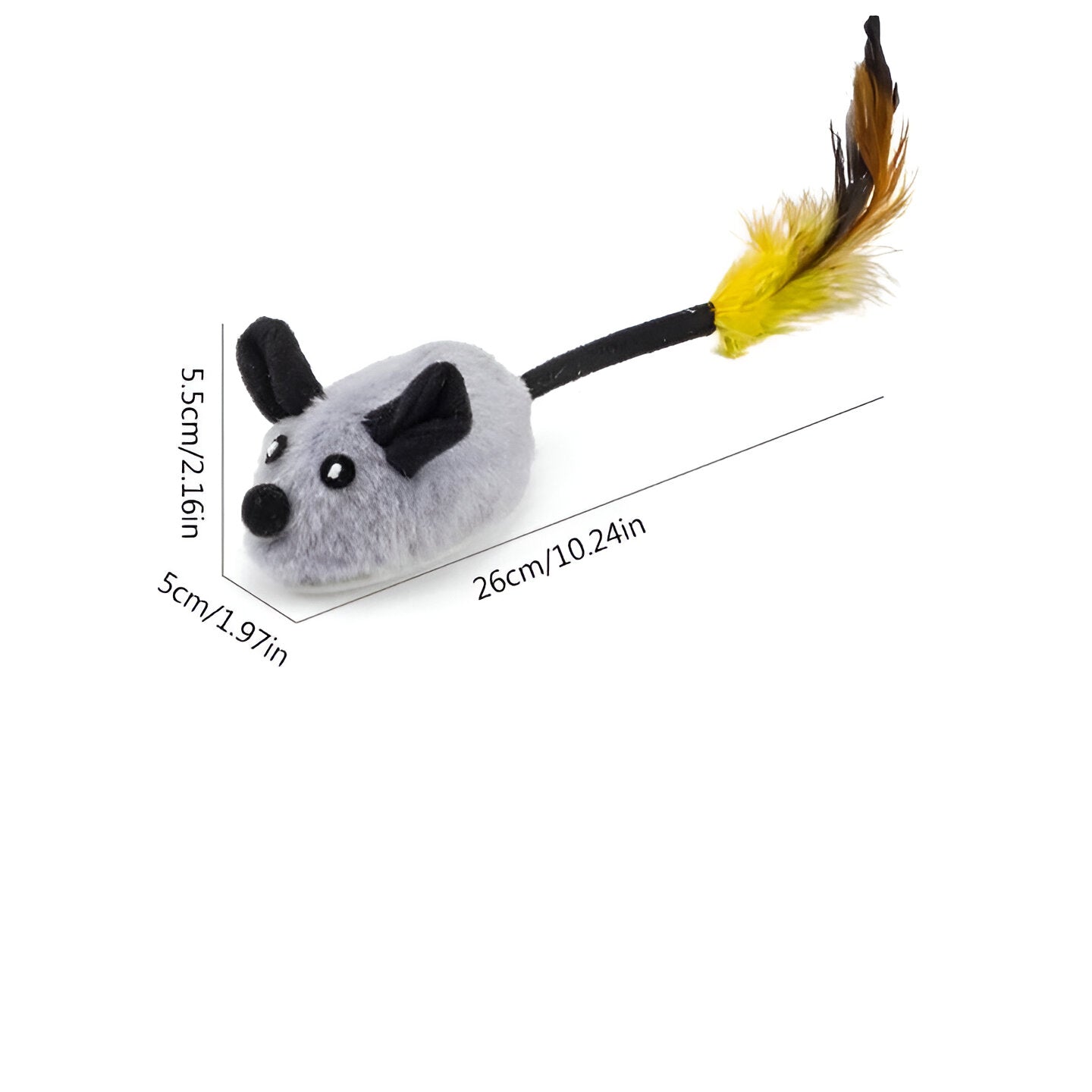 Motion Activated Mouse Shaped Pet Toy