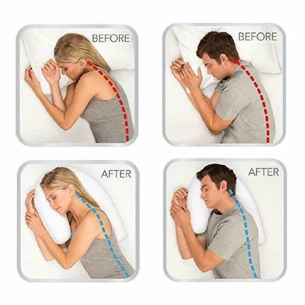 Pillow with Ear Hole for Side Sleepers with Ear Opening Design