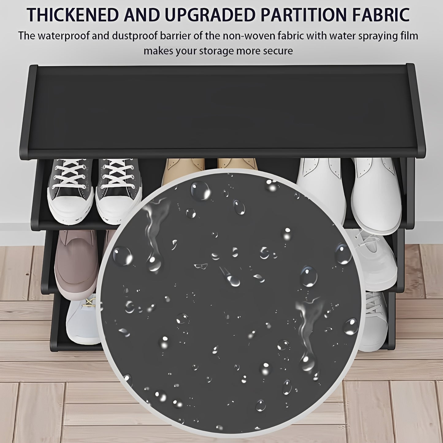 4 Tier Shoe Organizer Rack for Bedroom and Closet