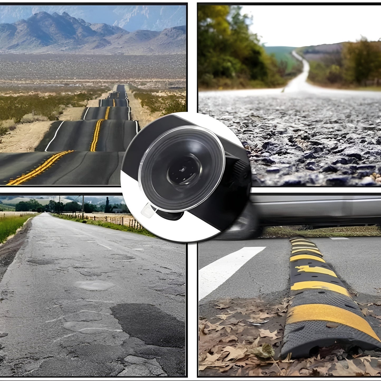 Rearview Mirror with Suction Mount for Cars