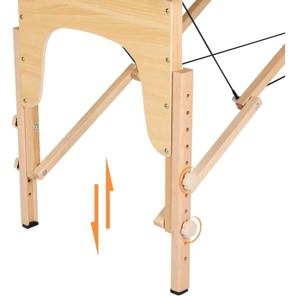 Height Adjustable Portable Massage Table and Lash Bed