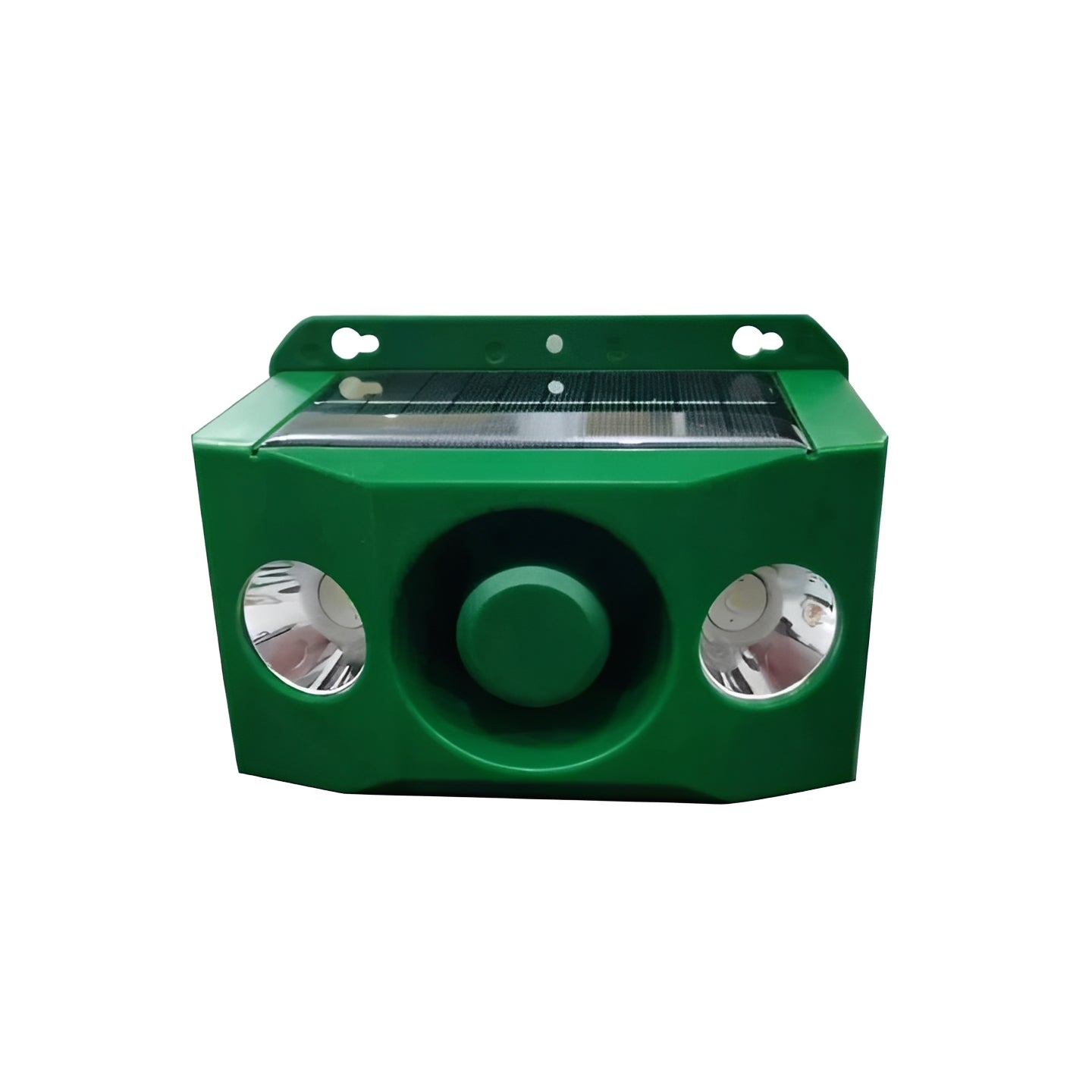 Solar Powered Animal Repellent with Warning Light System