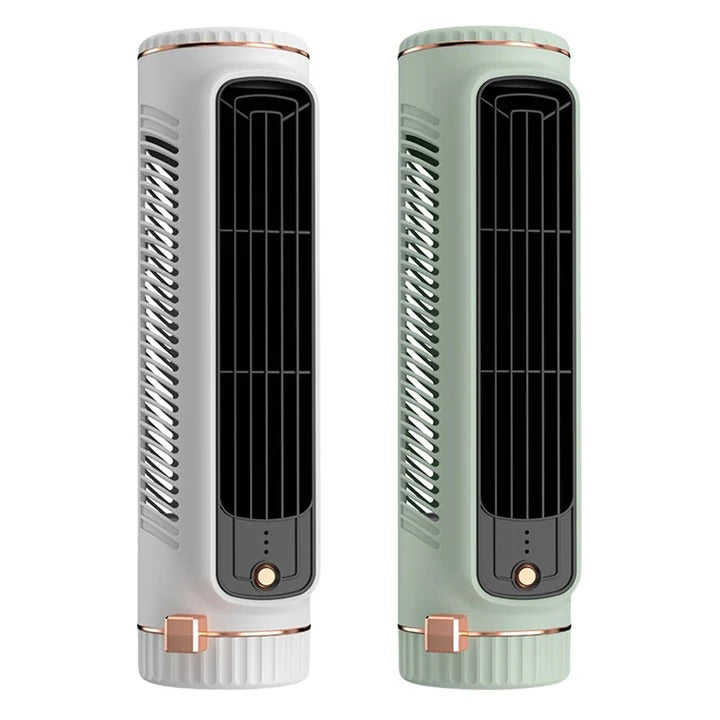 Modern Portable Bladeless Tower Fan for Home Office Cooling