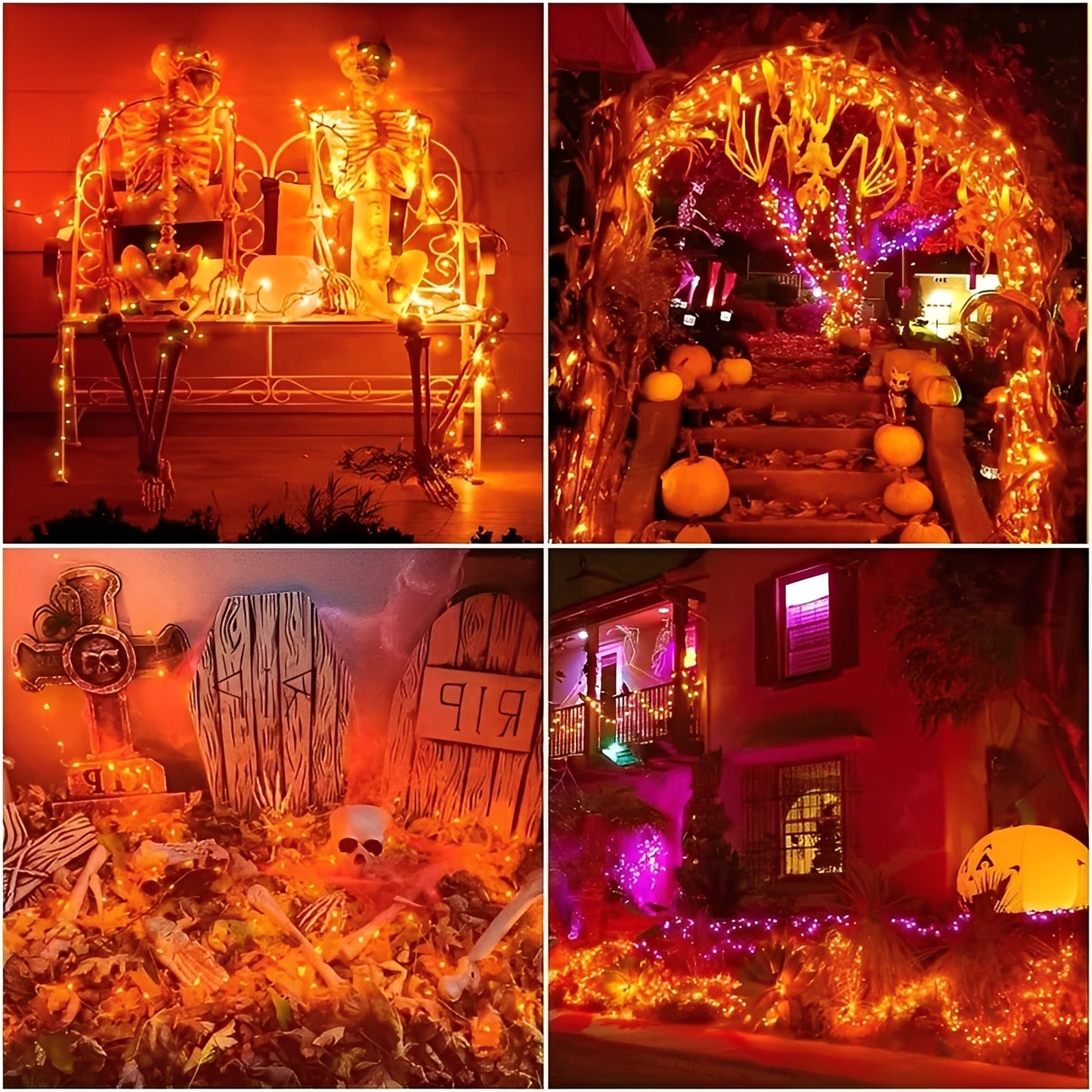 Solar Powered LED Garden String Lights