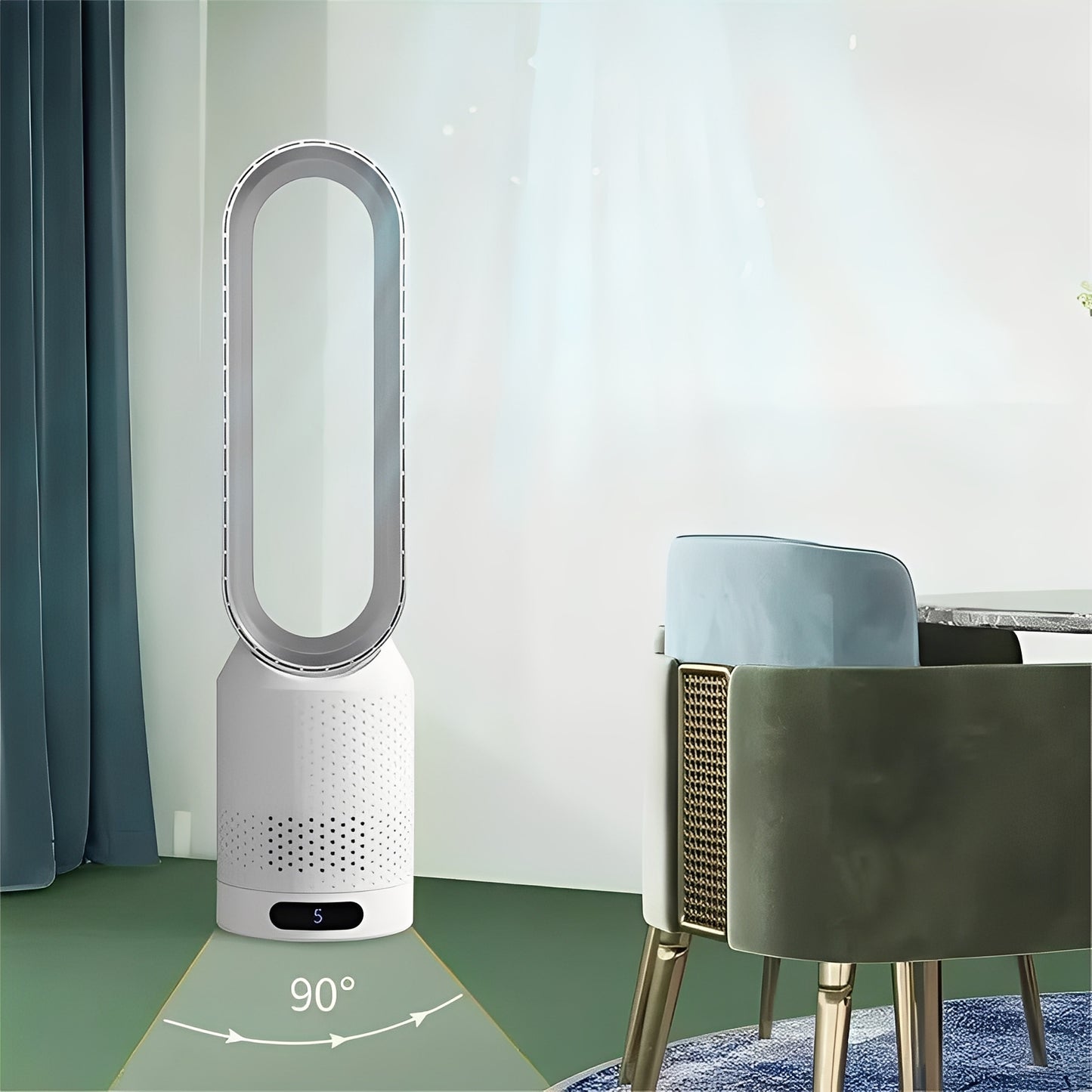 Portable Bladeless Fan with Remote Control