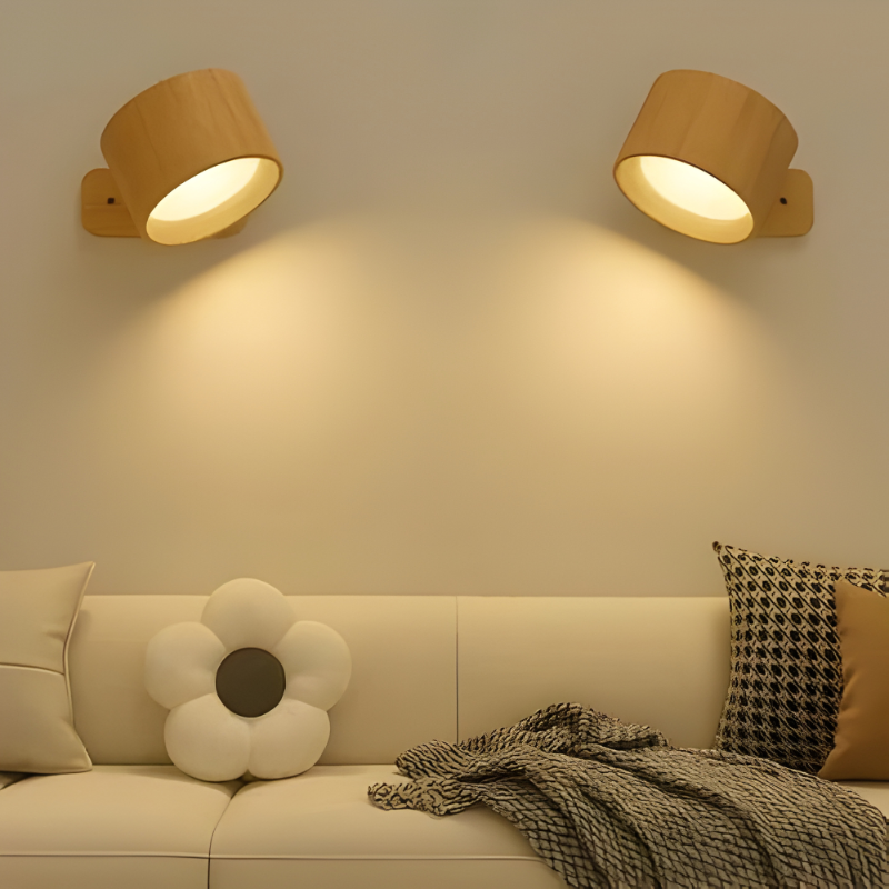 Rechargeable Wall Light with 360° Rotation