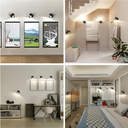 Rechargeable Wall Light with 360° Rotation