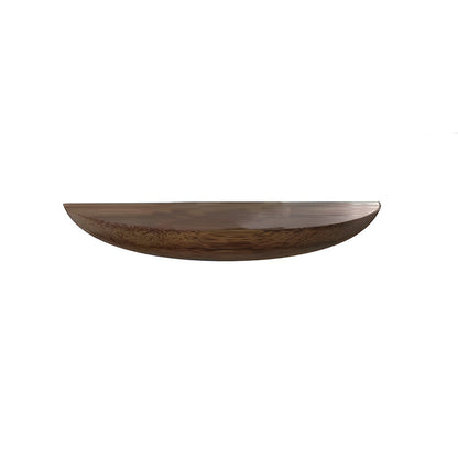 Half-Round Wooden Floating Wall Shelf