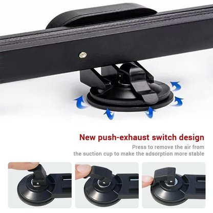 Retractable Car Windshield Sunshade Curtain Set for Front and Rear Windshields