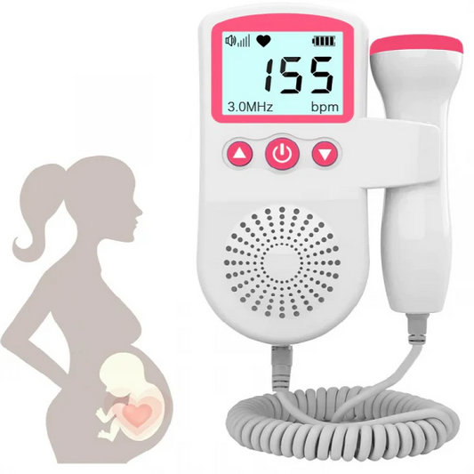 Fetal Doppler Heart Rate Monitor, Home Pregnancy and Baby Fetal Heart Rate Sound Detector