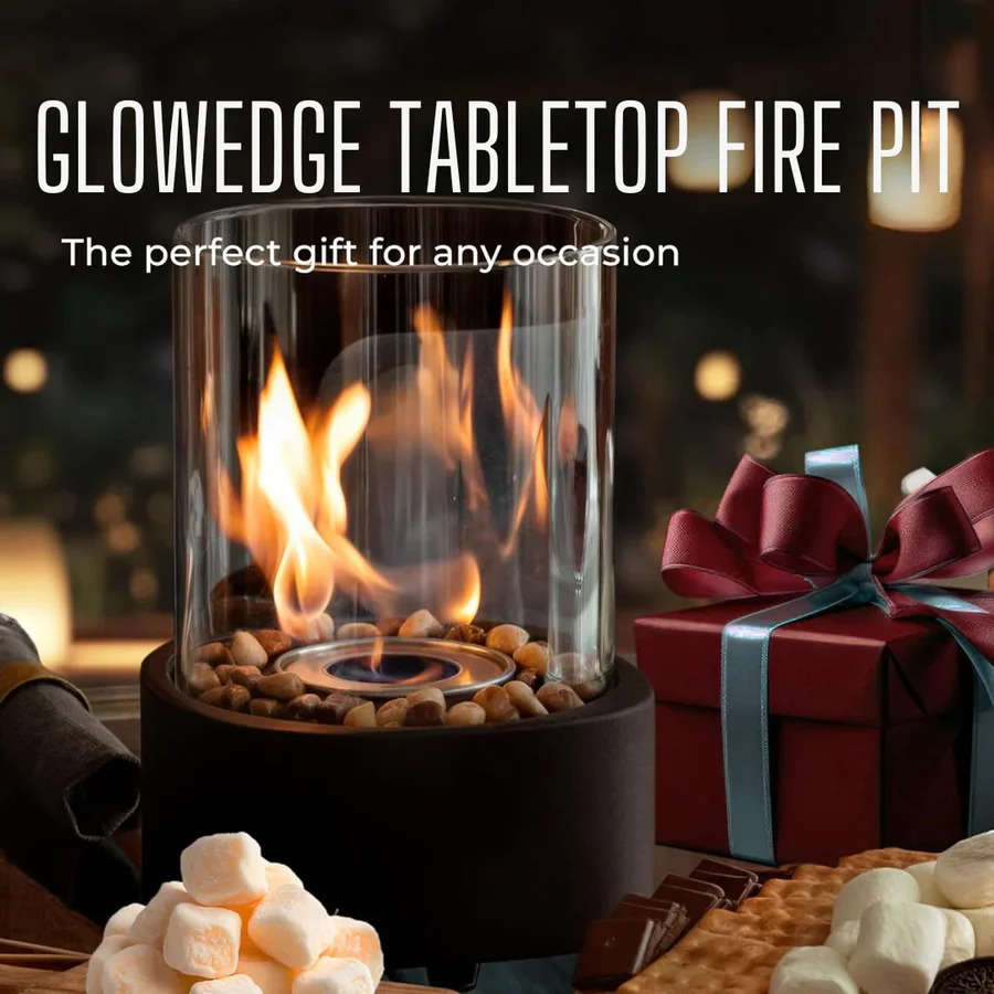 Mini Portable Glass Tabletop Fireplace