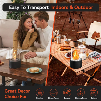 Mini Portable Glass Tabletop Fireplace