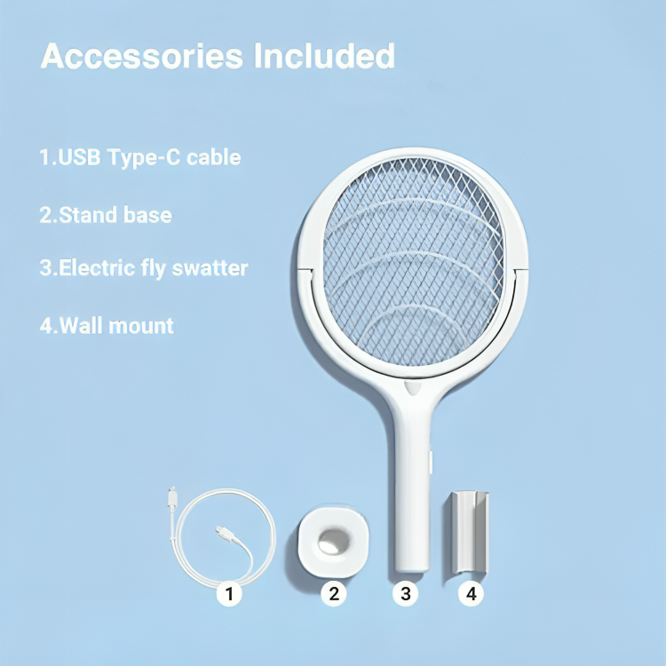 5 in 1 Fast Charging Bug Zapper Racket