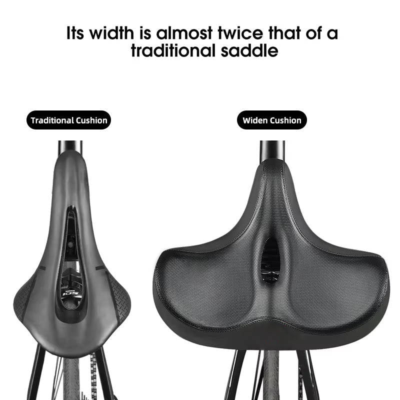 Memory Foam Bike Saddle with Ventilation for Long Rides