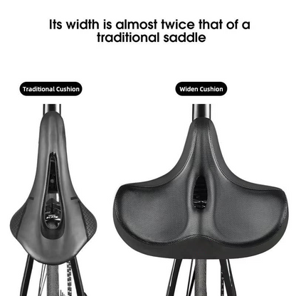 Memory Foam Bike Saddle with Ventilation for Long Rides