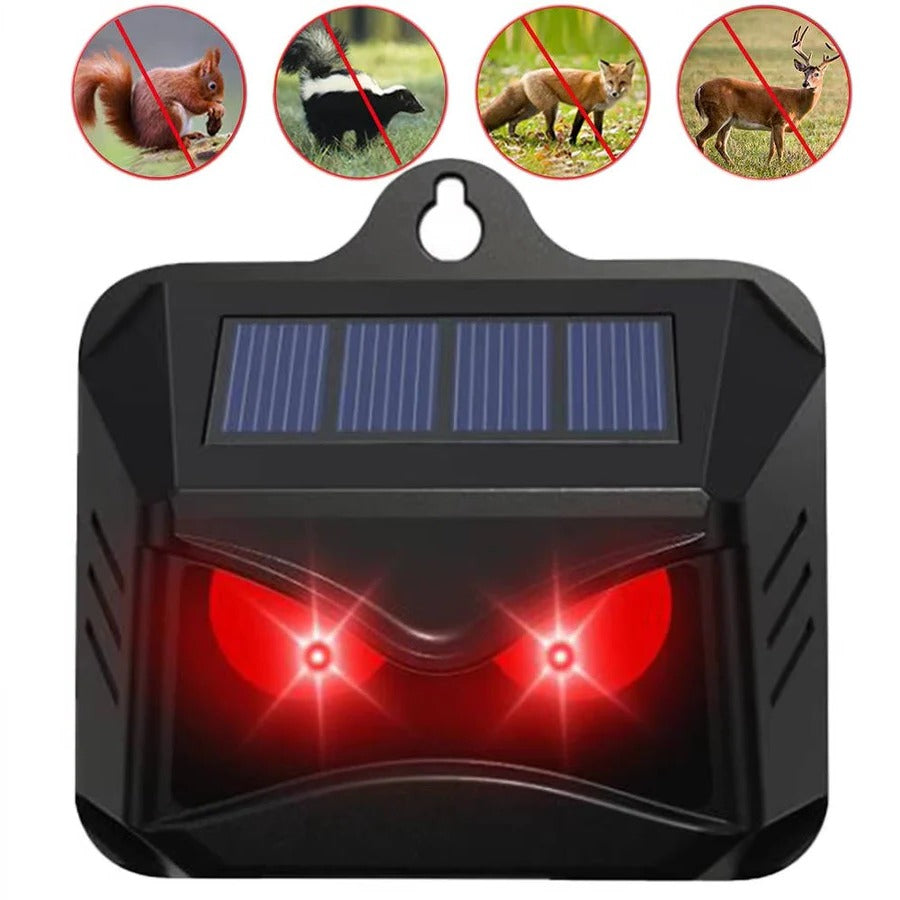 Solar Powered Ultrasonic Animal Repellent, Set of 2