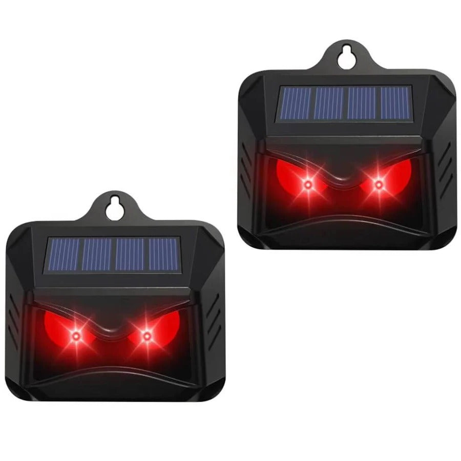 Solar Powered Ultrasonic Animal Repellent, Set of 2