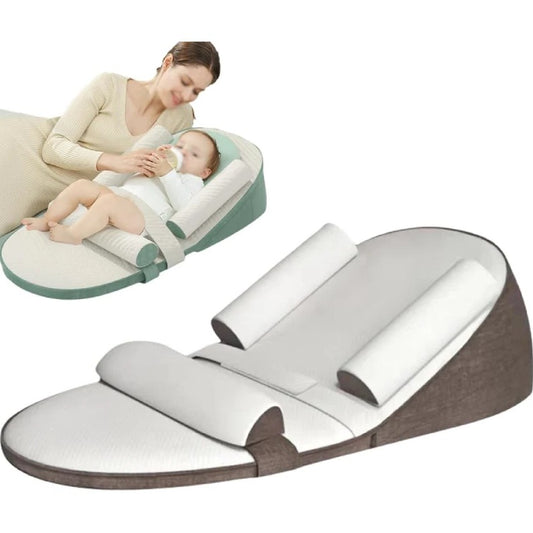 Baby Wedge Side Sleeping Pillow Bed, Reflux Anti Roll Newborn Bed