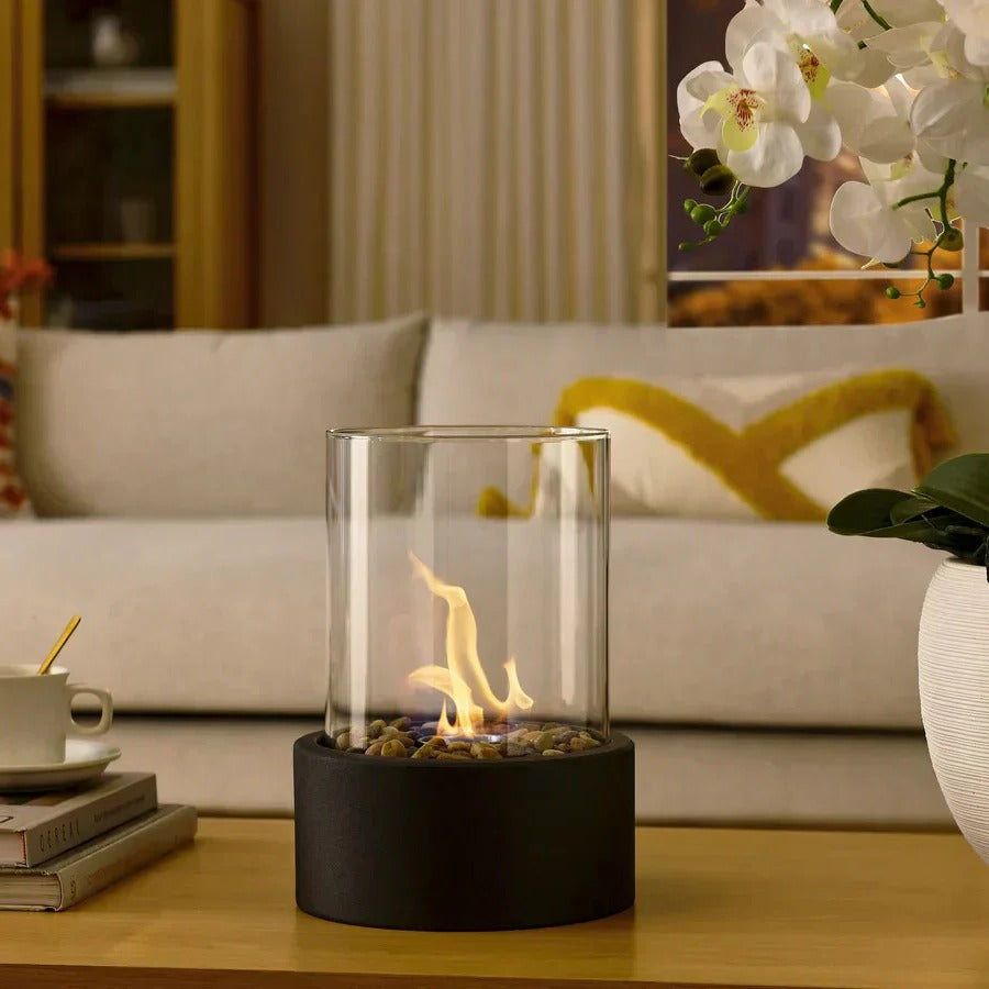 Mini Portable Glass Tabletop Fireplace
