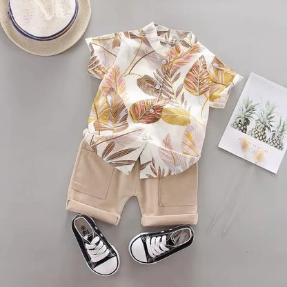 Baby Boy Outfit Summer Clothes – Set of 2, Top and Shorts