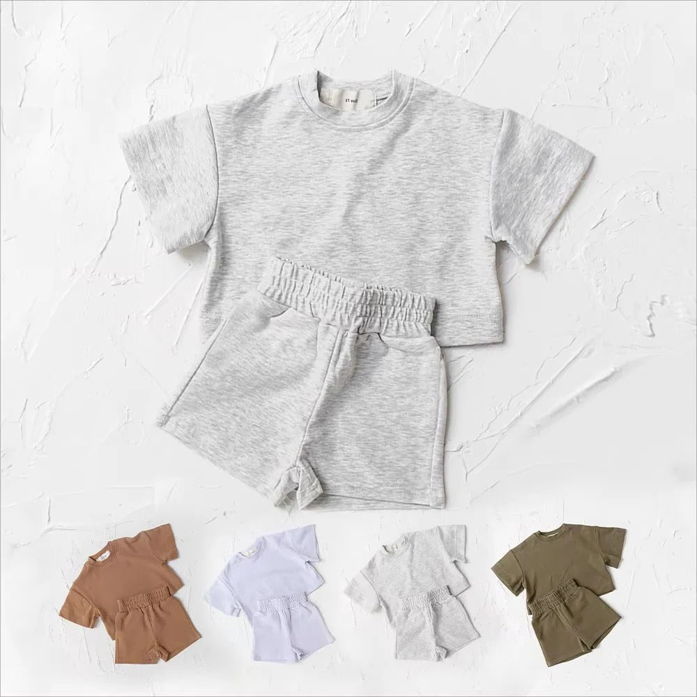 Kids Summer Outfit – Set of 2, T-Shirt and Shorts