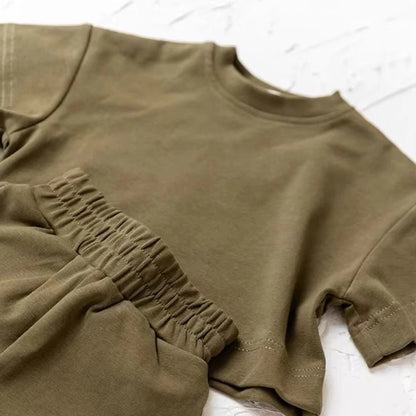 Kids Summer Outfit – Set of 2, T-Shirt and Shorts