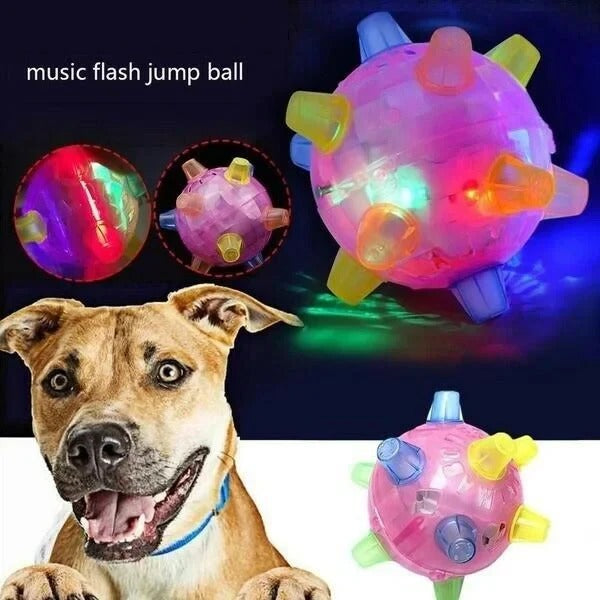 Jumping Activation Ball for Dogs, Interactive Bouncing Toy