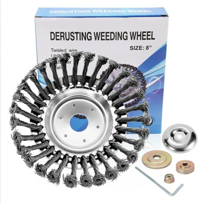 Steel Wire Weed Brush Attachment for Lawn Trimmer
