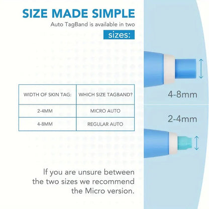 Skin Tag Removal Kit with Silicone Bands & Pen Band Tool