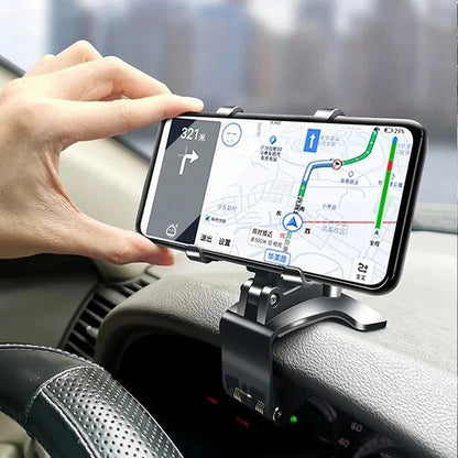 360° Adjustable Car Phone Holder – Hands-Free Mount