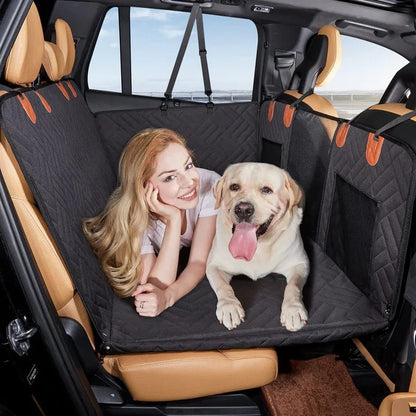 Durable Dog Car Seat Cover with Hard Base for Stability