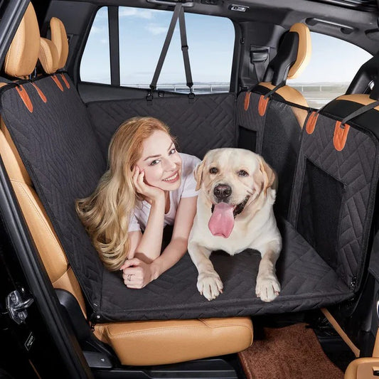 Durable Dog Car Seat Cover with Hard Base for Stability