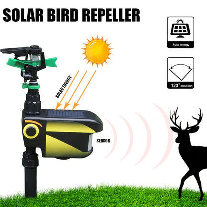 Solar Powered Motion Activated Sprinkler for Deer Repellent