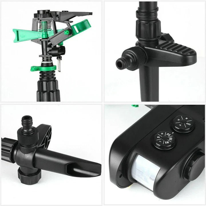 Solar Powered Motion Activated Sprinkler for Deer Repellent