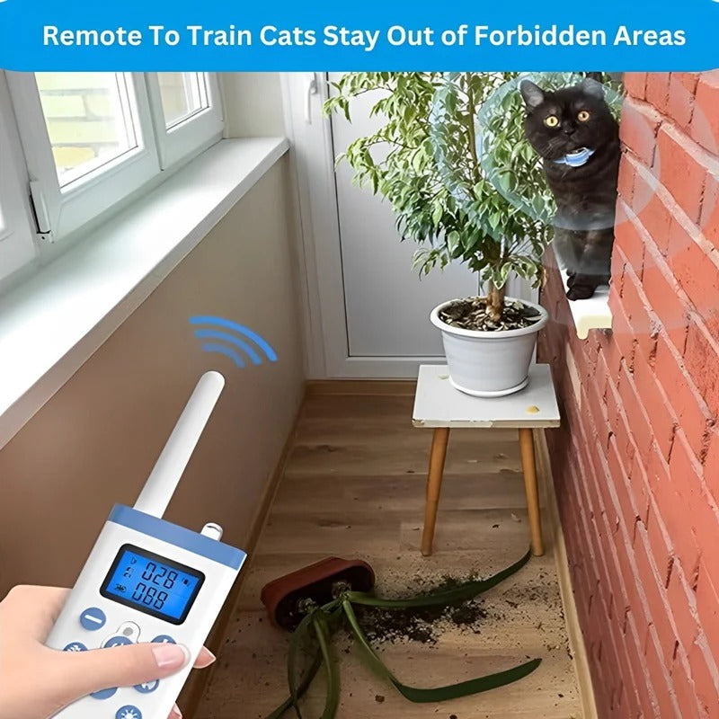 Adjustable Cat Feedback Collar – Sound & Vibration Modes