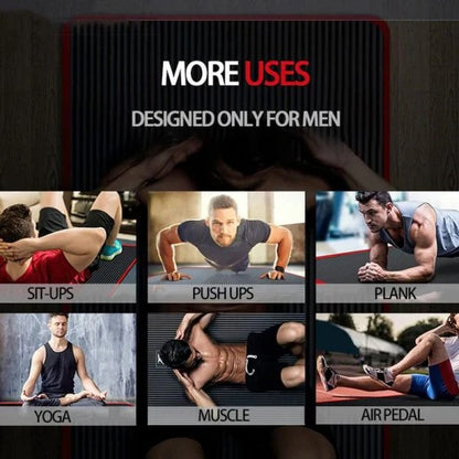 Men’s High-Density Non-Slip Exercise Mat for Home and Gym