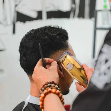 Gold Hair Clipper Set of 7 for Men – Adjustable Blades